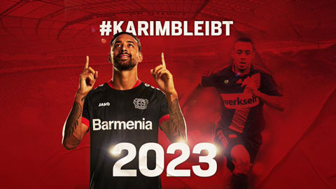 Bellarabi sẽ ở lại Leverkusen tới tháng 6/2023