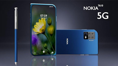 Nokia 7610 5G 2020 bất ngờ xuất hiện với thiết kế hình chiếc lá siêu đẹp, giá bất ngờ