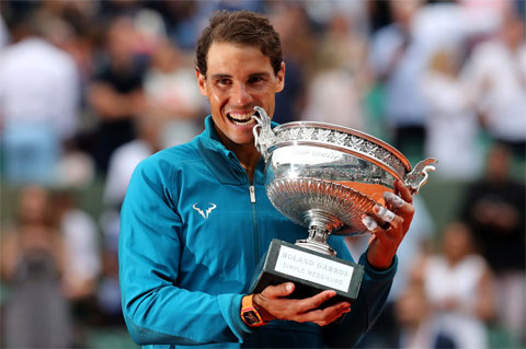 Trong số 19 Grand Slam của Nadal, có 12 chức vô địch Roland Garros