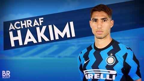 Real vừa thu 40 triệu euro từ việc bán Hakimi cho Inter
