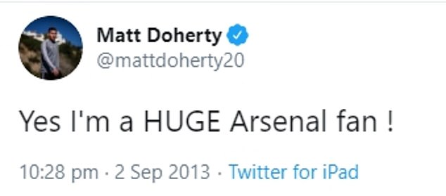 Doherty gặp phiền phức vì những gì đã đăng trong quá khứ