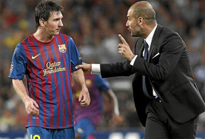 Messi và HLV Guardiola từng được xem là "cặp bài trùng" ở Barca