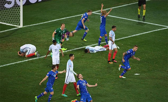 ĐT Anh từng thua Iceland ở EURO 2016