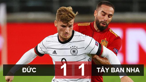 Kết quả Đức 1-1 Tây Ban Nha: Werner ghi bàn, Đức đánh rơi chiến thắng ở phút bù giờ Kết quả Đức 1-1 Tây Ban Nha: Werner ghi bàn, Đức đánh rơi chiến thắng ở phút bù giờ