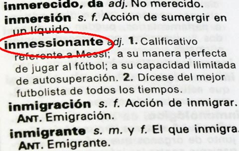 Messi is the inspiration for the new word added to the Spanish dictionary