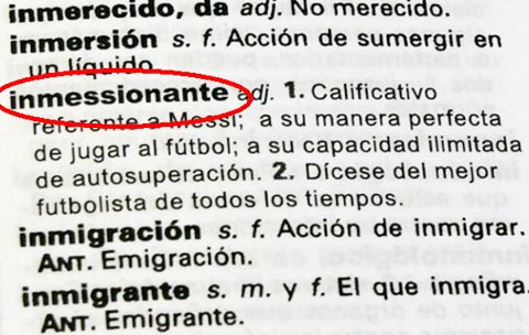 Messi thành cảm hứng cho từ mới được thêm vào từ điển tiếng Tây Ban Nha