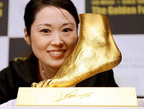 Messi's golden feet sold for $5.25 million