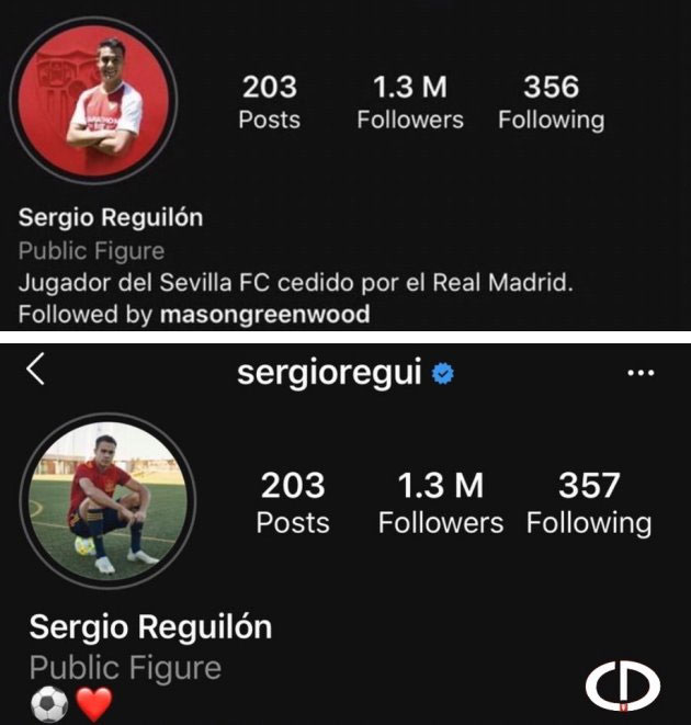 Reguilon đã xóa Real khỏi Instagram
