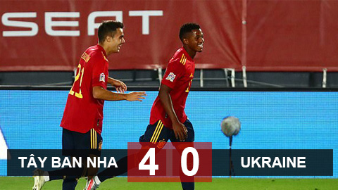 Kết quả Tây Ban Nha 4-0 Ukraine: Thần đồng Fati và lão tướng Ramos thay nhau tỏa sáng Kết quả Tây Ban Nha 4-0 Ukraine: Thần đồng Fati và lão tướng Ramos thay nhau tỏa sáng