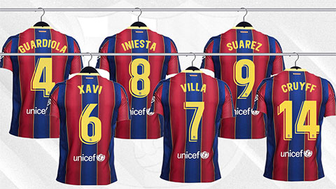 6 số áo huyền thoại của Barca đang chờ có chủ