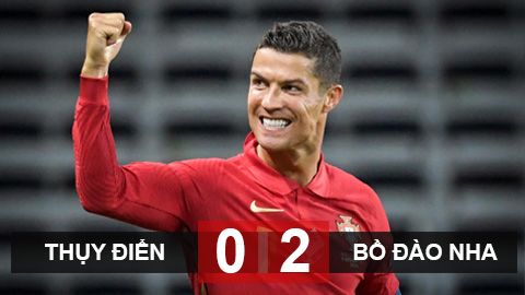Kết quả Thụy Điển 0-2 Bồ Đào Nha: Ronaldo lập cú đúp, Bồ Đào Nha lên ngôi đầu bảng Kết quả Thụy Điển 0-2 Bồ Đào Nha: Ronaldo lập cú đúp, Bồ Đào Nha lên ngôi đầu bảng