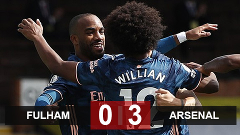 Kết quả Fulham 0-3 Arsenal: Ấn tượng tân binh Willian và Magalhaes
