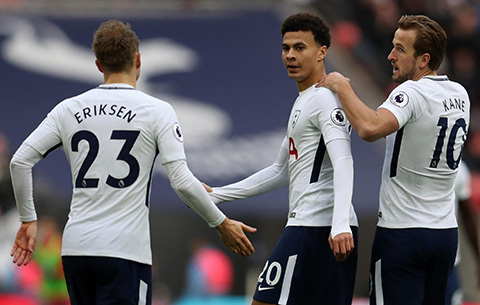 Eriksen từng là nguồn cảm hứng để Alli và Kane tỏa sáng