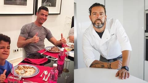 Cristiano Ronaldo sung hơn nhờ thửa riêng siêu đầu bếp