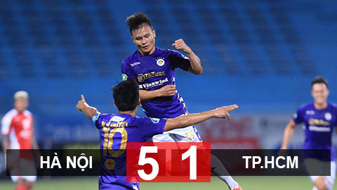 Kết quả Hà Nội 5-1 TP.HCM: Quang Hải và Văn Quyết tỏa sáng Kết quả Hà Nội 5-1 TP.HCM: Quang Hải và Văn Quyết tỏa sáng