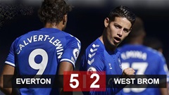 Kết quả Everton 5-2 West Brom: Khởi đầu như mơ cùng James Rodriguez