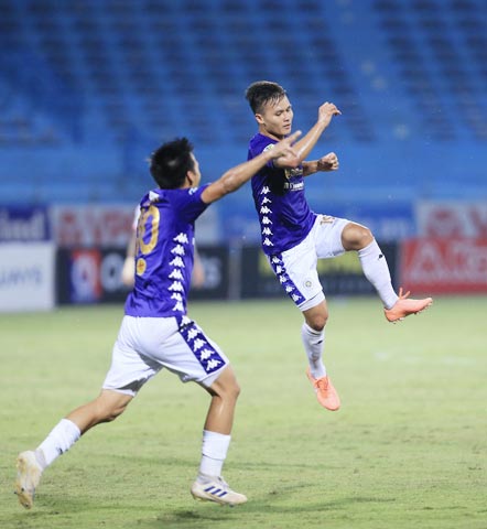 Cầu thủ Hà Nội đã sẵn sàng bay cao tại các giải đấu châu lục - Ảnh: Đức Cường