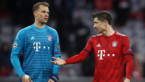 Lewandowski và Neuer sáng cửa giành danh hiệu Cầu thủ xuất sắc nhất UEFA