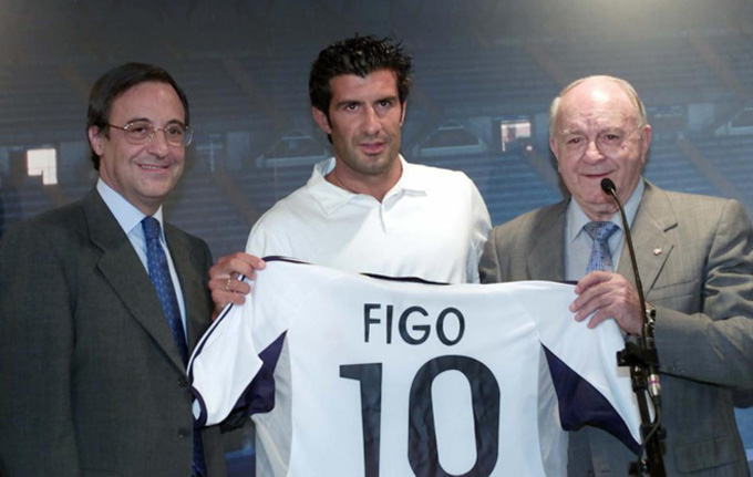 3. Luis Figo: Sang Real Madrid giá 60 triệu euro, 2000