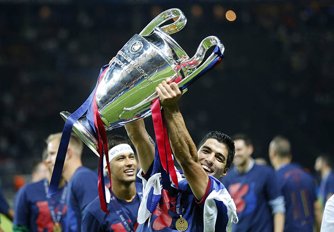 Năm 2015, Suarez cùng Barca vô địch Champions League sau khi đánh bại Juventus trong trận chung kết