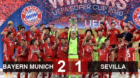 Kết quả Bayern Munich 2-1 Sevilla: Hùm xám giành Siêu cúp châu Âu 2020 Kết quả Bayern Munich 2-1 Sevilla: Hùm xám giành Siêu cúp châu Âu 2020