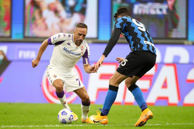 Ribery đã thi đấu đầy nỗ lực nhưng không thể ngăn Inter giành trọn 3 điểm