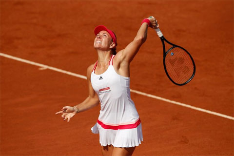 Angelique Kerber từng hai lần vào đến tứ kết Roland Garros (2012, 2018)