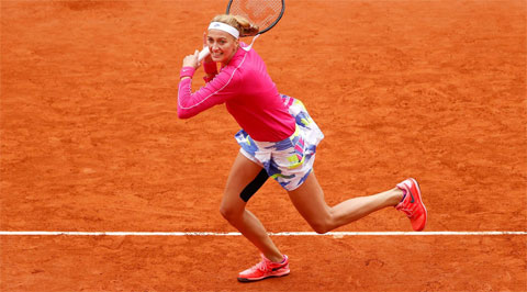 Thành tích tốt nhất ở Roland Garros của Petra Kvitova là vào đến bán kết năm 2012