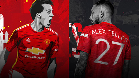 Man United công bố số áo của Alex Telles và Facundo Pellistri