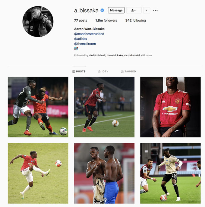 Wan-Bissaka xóa cờ Anh thay bằng CHDC Congo trên Instagram cá nhân