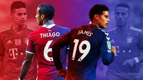 Thiago vs James: Từ thân phận bọt bèo El Clasico đến cuộc thư hùng derby Merseyside