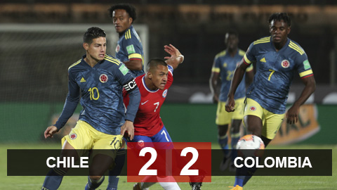 Kết quả Chile 2-2 Colombia: Falcao tỏa sáng giúp Combia thoát thua Kết quả Chile 2-2 Colombia: Falcao tỏa sáng giúp Combia thoát thua