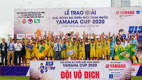 U13 Quốc gia: Đánh bại đội bóng quê hương Văn Toàn, SLNA vô địch
