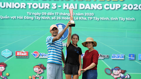 'Đóa hồng lai' Khalil Bảo Châu Saleema vô địch U10 giải VTF Junior Tour 3 năm 2020