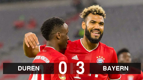 FC Duren 0-3 Bayern: Tân binh Choupo-Moting lập cú đúp, Bayern dễ dàng chiến thắng FC Duren 0-3 Bayern: Tân binh Choupo-Moting lập cú đúp, Bayern dễ dàng chiến thắng