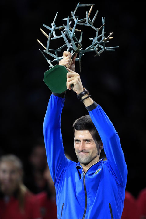Năm ngoái, Djokovic có lần thứ năm vô địch Paris Masters