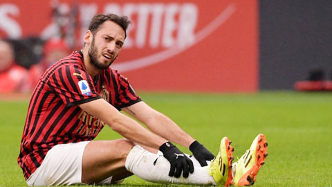 Calhanoglu có thể nghỉ 10 ngày