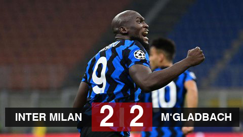 Inter 2-2 M.Gladbach: Lukaku tỏa sáng giúp Inter có 1 điểm Inter 2-2 M.Gladbach: Lukaku tỏa sáng giúp Inter có 1 điểm