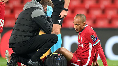 Fabinho dính chấn thương gân khoeo nghiêm trọng