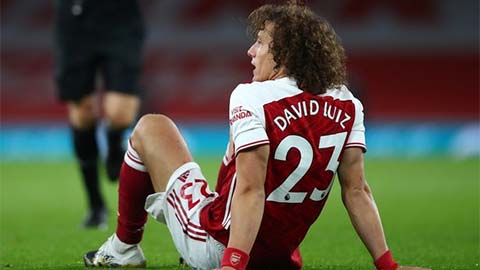 Arsenal mất David Luiz ở trận đại chiến với M.U