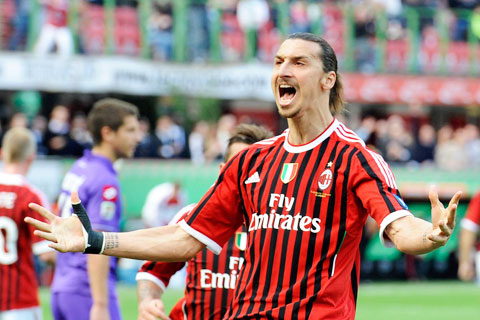 Ibra quyết ghi bàn vào lưới đối thủ khó chịu Udinese để giúp Milan có trọn 3 điểm