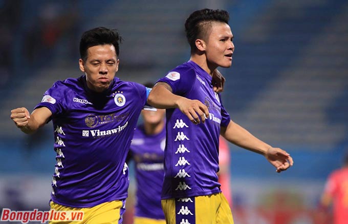 Trước Sài Gòn FC, Quang Hải từng làm điều tương tự khi Hà Nội FC hòa 1-1 trước B.Bình Dương hay 1-1 trước Viettel 
