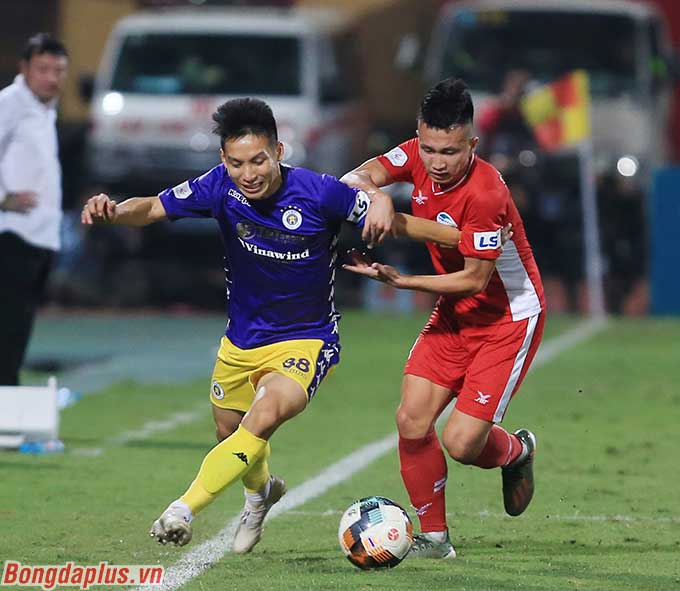 Viettel đua song mã với Hà Nội FC nếu đội bóng thủ đô đánh bại được Sài Gòn FC - Ảnh: Phan Tùng
