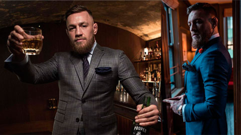 Khối tài sản 80 triệu bảng của Conor McGregor phần lớn đến từ kinh doanh thời trang và … rượu 