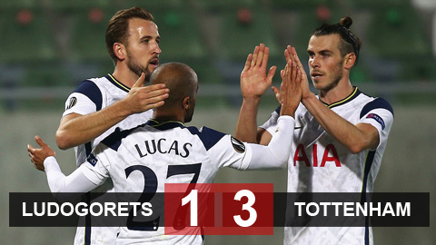 Kết quả Ludogorets 1-3 Tottenham: Song sát Kane - Moura tỏa sáng Kết quả Ludogorets 1-3 Tottenham: Song sát Kane - Moura tỏa sáng