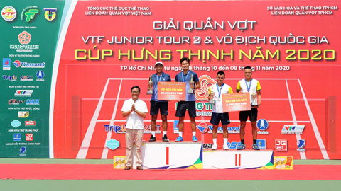 Lý Hoàng Nam và Trịnh Linh Giang vô địch đôi nam giải quần vợt VĐQG năm 2020