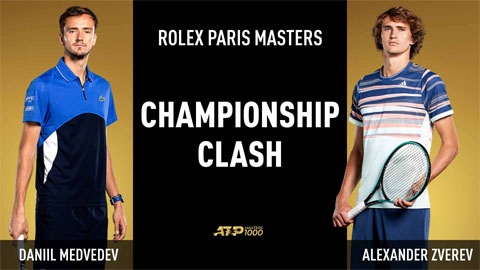 Lịch thi đấu chung kết Paris Masters 2020