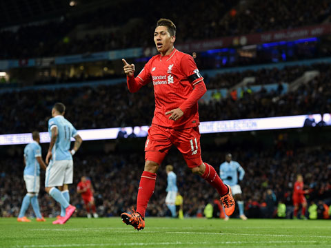 Roberto Firmino từng ghi 5 bàn vào lưới Man City, đồng thời có 5 pha kiến tạo