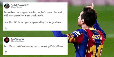 Messi cũng gây sốt CĐM