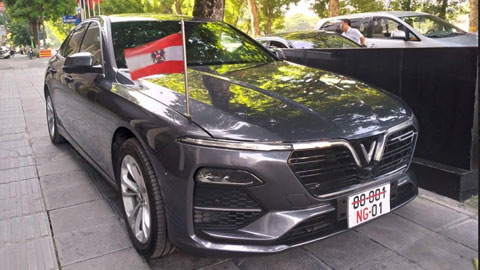 Đại sứ quán Áo sử dụng VinFast Lux A2.0 làm xe công vụ